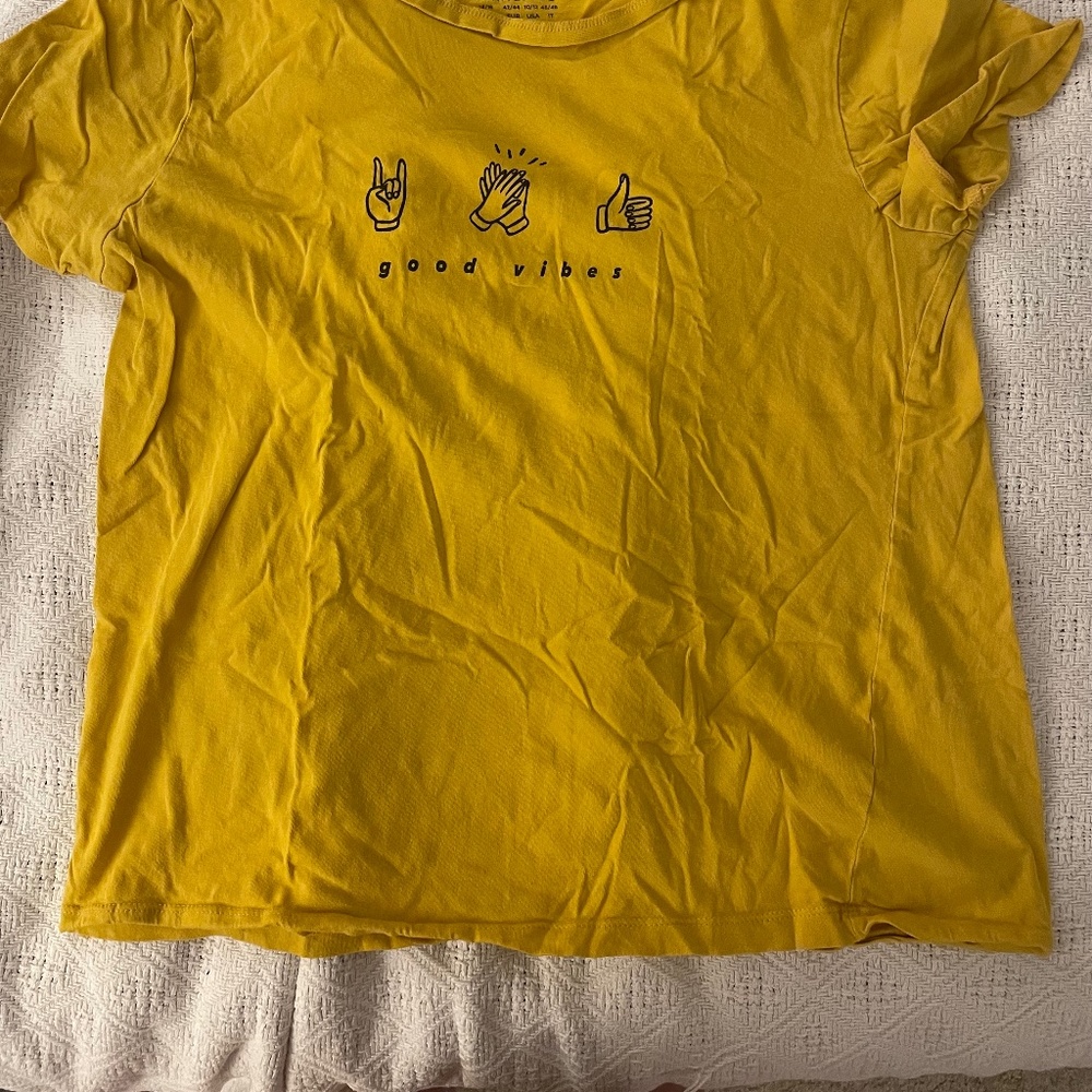 Primark, Yellow, L, T-shirt